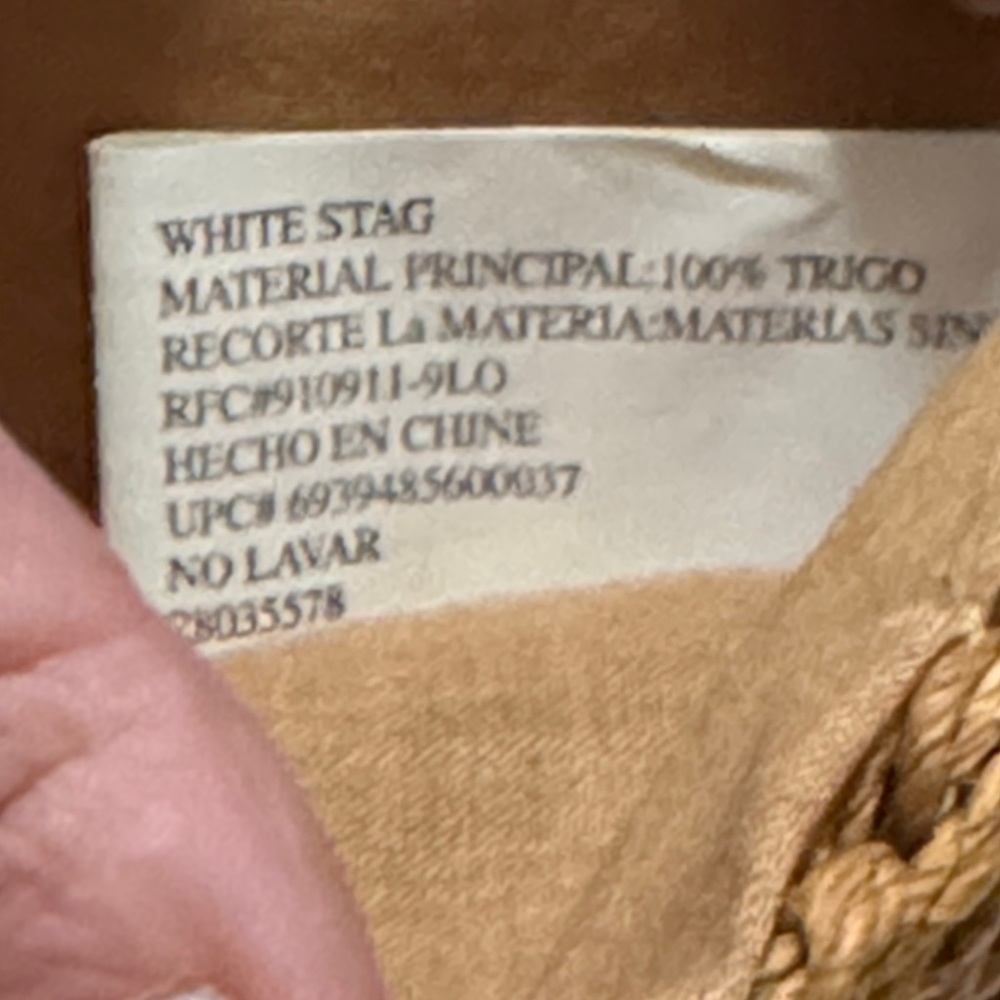White Stag Straw Bag-Rusty Brown Woven Exterior-3 Compartments-Wooden Handle-EUC - Picture 13 of 16